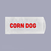 7 Inches Printed Paper Corn/Hot Dog Wrapper Bags, 2000/Case Take Out Bags by Geex Depot US