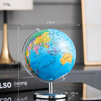 Learning World Map Globe Home Decor