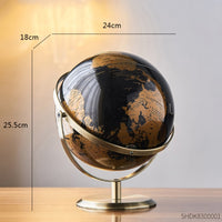 Learning World Map Globe Home Decor